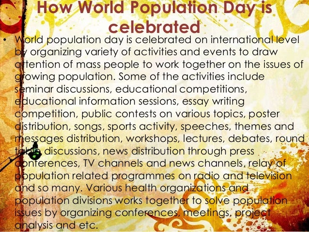 Long and Short Essay on World Population Day in English